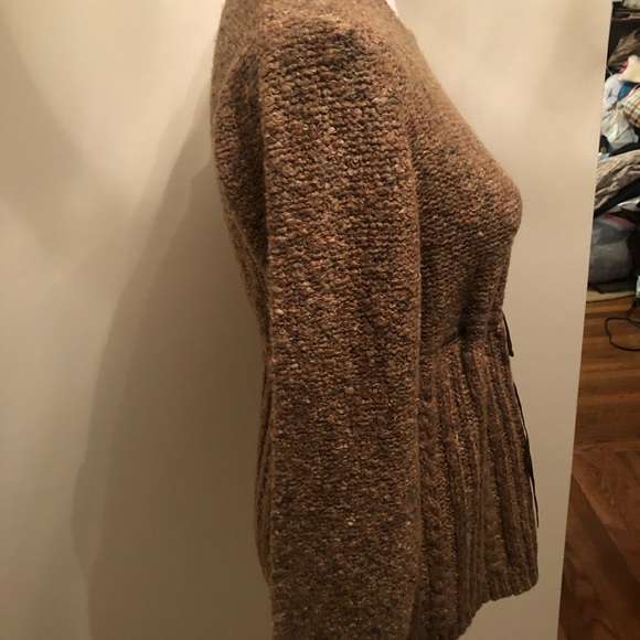 New Architect Crew Neck Waist Tie Rustic Sweater PL - Picture 5 of 11